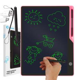 Tableta grafica de 16 pentru copii, culoare roz, avx-wt-rymt-1201-bk-pink