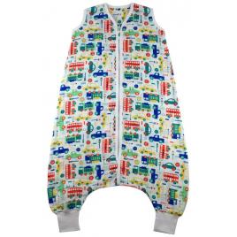 Sac de dormit cu picioruse bamboo vehicles 5-6 ani 0.2 tog