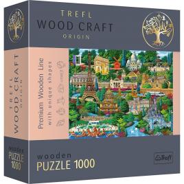 Puzzle din lemn 1000 piese trefl - obictivele turistice faimoase din franta