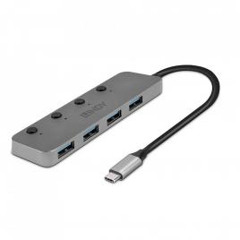 Hub lindy 4 port usb 3.2 buton on/off