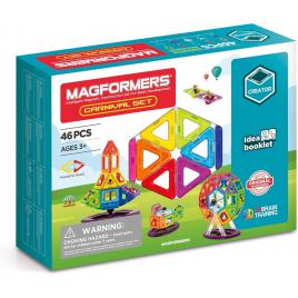 Set magnetic de construit magformers, carnival plus, 48 piese