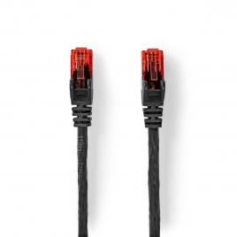 Cablu de retea utp nedis cat6 patch cord 50m 1gb rj45-rj45 negru