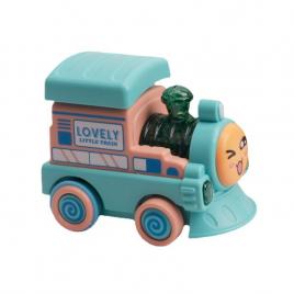 Tren, locomotiva de jucărie flippy pentru copii cu varsta mai mare de 2 ani cu muzică si lumini 11,5*7*9 cm