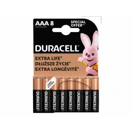 Set 8 baterie alcaline duracell basic r3 aaa 8buc/blister