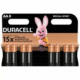 Set 8 baterii alcaline duracell basic r6 aa 8buc/blister