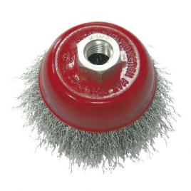 Perie sarma tip cupa cu filet 100mm