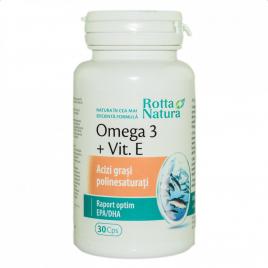 Omega 3 1000mg+vitamina e 30cps rotta natura