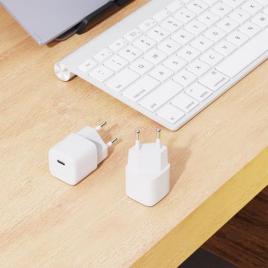 Platinet wall charger 1xusb type-c pd 3.0 20w mini size white