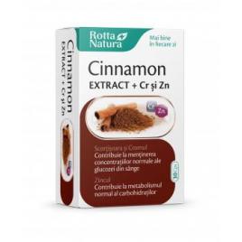 Cinnamon exract+crom si zinc 30cps rotta natura