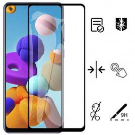 Folie de Sticla 5D Full Glue compatibila cu SAMSUNG Galaxy A20s Negru