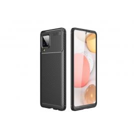 Husa Auto Focus Carbon compatibila cu Samsung Galaxy A12- Negru