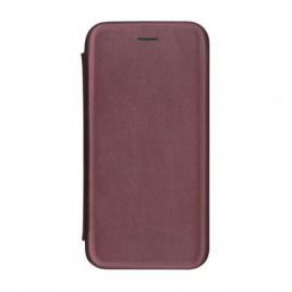 Husa Flip cover magnetic compatibila cu Samsung Galaxy A22 4G/LTE, Visiniu