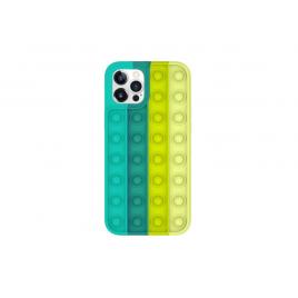 Husa de protectie POP IT compatibila cu Samsung Galaxy A12, Verde / Galben