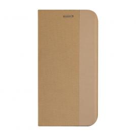 Husa tip carte Sensitive compatibila cu Huawei P smart Z, inchidere magenetica, Gold