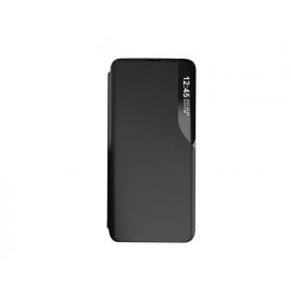 Husa Flip din Piele compatibila cu Samsung Galaxy A20e, S-View, Smart Stand, Negru
