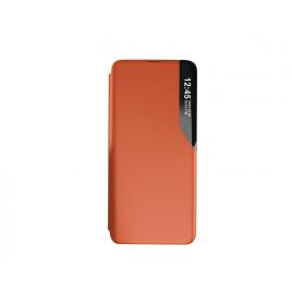 Husa Flip din Piele compatibila cu Samsung Galaxy A32 4G/LTE, S-View, Smart Stand, Orange