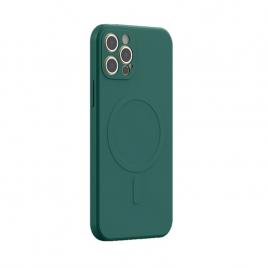 Husa culoarea Dark Green pentru cu iPhone 12 Pro Max, incarcare tip MagSafe - ALC®