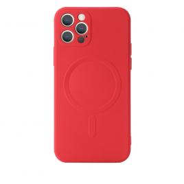 Husa culoarea Rosu pentru cu iPhone 12 Pro Max, incarcare tip MagSafe - ALC®