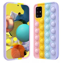 Husa de protectie POP IT compatibila cu Samsung Galaxy A51, Multicolor