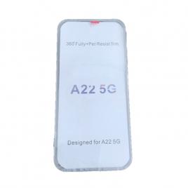Husa fata spate compatibila cu Samsung Galaxy A22 5G, Transparent