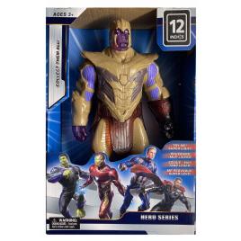 Figurina Avengers, Thanos cu efecte sonore si luminoase, 30 cm