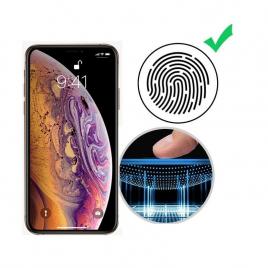 Folie protectie Privacy Premium compatibila cu iPhone 12/12 Pro, Full Cover Black 6D, Full Glue, Sticla securizata