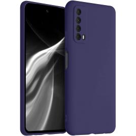 Husa Liquid soft touch compatibila cu Huawei P smart 2021, Dark Purple, ALC