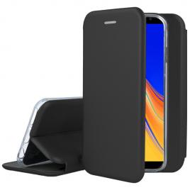 Husa compatibil cu Samsung Galaxy J4 Plus 2018 Flip Case Magnetica Neagra