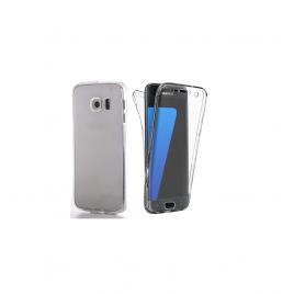 Husa compatibil cu Samsung Galaxy S7 Edge Silicon TPU 360 grade (fata spate) - transparent