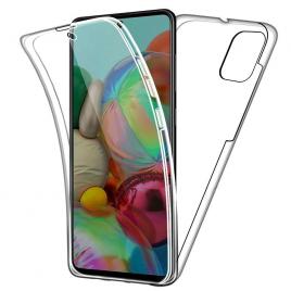 Husa compatibila cu Samsung A51 silicon 360 fata+spate Transparent