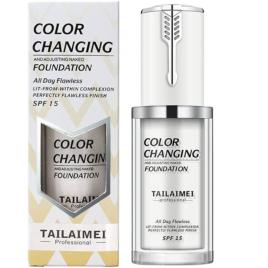 Fond de Ten TLM Color Changing, adaptabil culorii Tenului, Rezistent la Transfer 16H, SPF 15, 40 ml