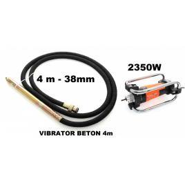 Vibrator pentru beton 20000w lancie de 4m kraftdele kd10846