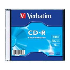 Verbatim cd-r 52x extra prot. single wr sl