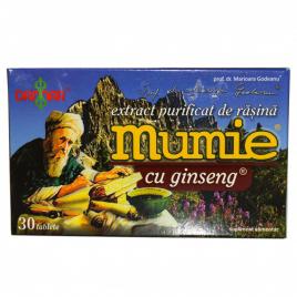 Extract purificat de rasina mumie cu ginseng 30tb damar