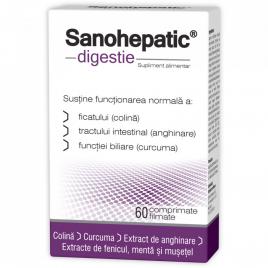 Sanohepatic digestie 60cpr filmate