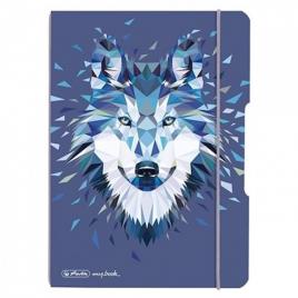Caiet my.book flex a5 40f patratele motiv wild animals wolf