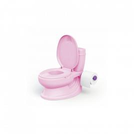 Olita tip wc, cu sunet, roz, 28x39x38cm - dolu