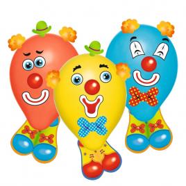 Baloane funny clowns set 6 bucati