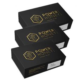 Set 3x Tratament pentru potenta si erectii de lunga durata, Power Honey, 100% natural (18 plicuri)