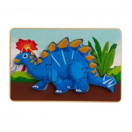 Puzzle din lemn tuojiangosaurus, 8 piese