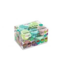 Set 10 recipiente snap&go, melii, 6*59 ml + 4*118 ml