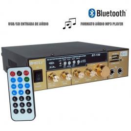 Amplificator audio receiver cu bluetooth bt-158,telecomanda inclusa