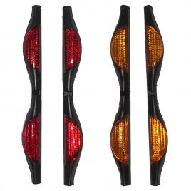 Set 2 x protectie auto usi, reflectorizanta, 3 modele, 1+1 gratis