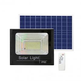 Proiector led cu panou solar, telecomanda, 500w