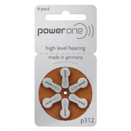 Set baterii auditive p312 power one varta 6bu