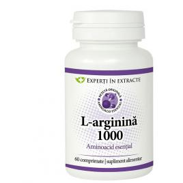 L-arginina 1000mg 60cpr dacia plant
