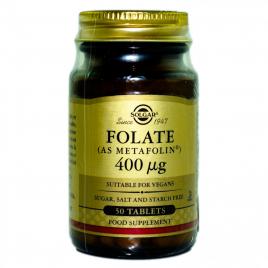 Folate (as metafolin) 400mcg tabs 50tb solgar