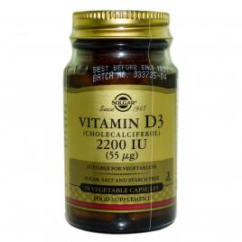 Vitamin d3 2200 iu veg.caps 50cps solgar