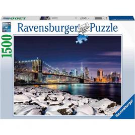 Puzzle 1500 piese ravensburger - iarna in new york