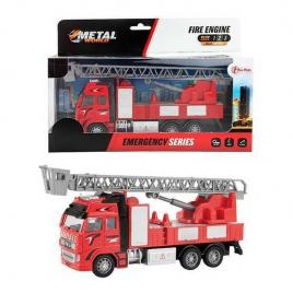 Camion de pompieri metalic la scara 1:38, 25 cm toi-toys tt24588a